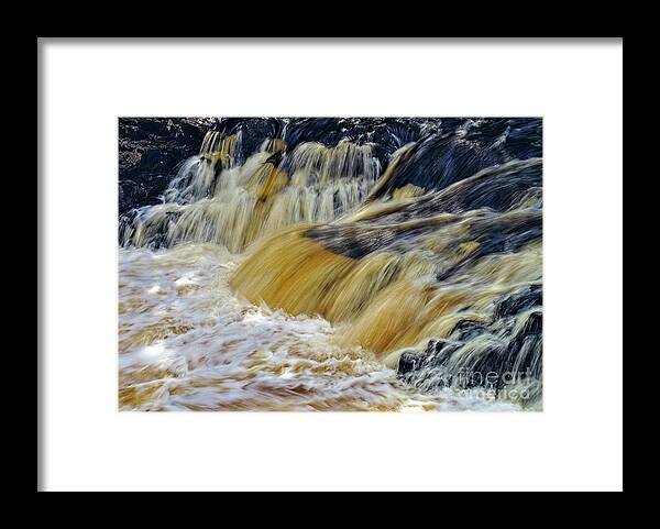 Waterfall Framed Print featuring the photograph Rushing Water by Martyn Arnold