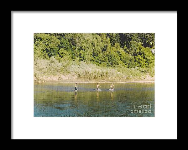 Scenic Framed Print featuring the photograph Russian River California USA by Mia Alexander