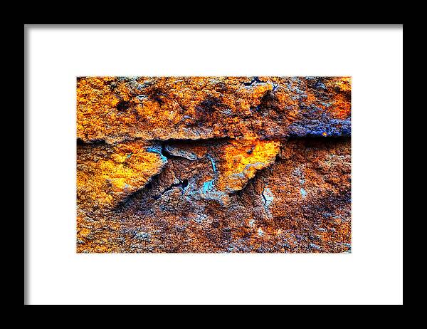 Rust Framed Print featuring the photograph Rust abstract 9 by Lilia D