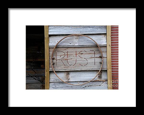 Mississippi Framed Print featuring the photograph Rust by Jim Goodman