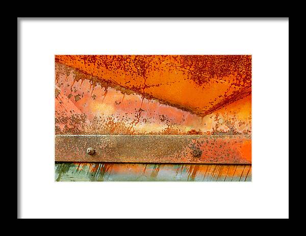 Rust Framed Print featuring the photograph Rust on Rust by Barbara White