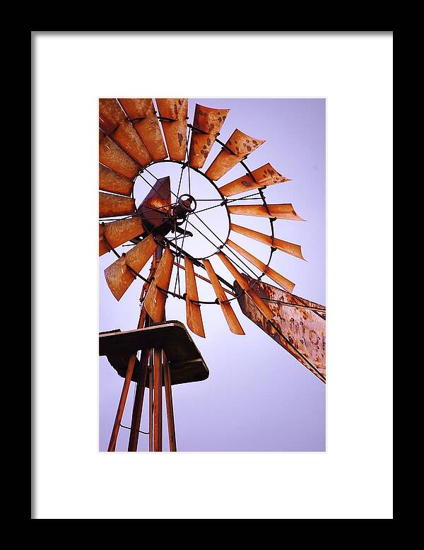 Windmill Framed Print featuring the photograph Rusted in the Past by Jame Hayes