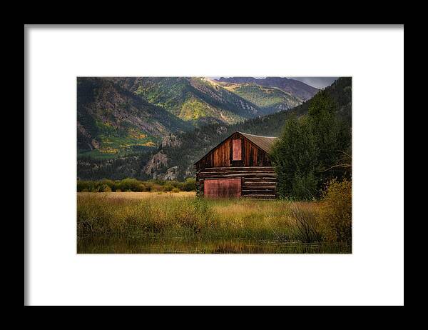 Aspen Framed Print featuring the photograph Rustic Colorado Barn by John Vose