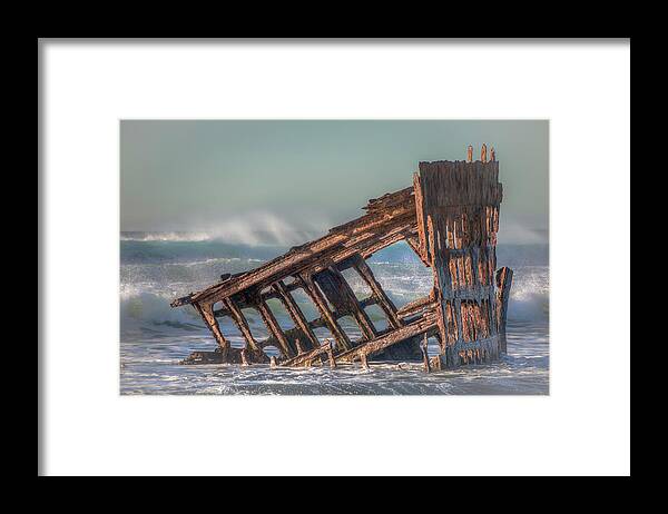 Peter Iredale Framed Print featuring the photograph Rusty Relic 0717 by Kristina Rinell