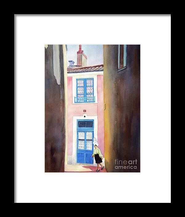 Watercolor Framed Print featuring the painting Sablaise - Vendee - France by Francoise Chauray