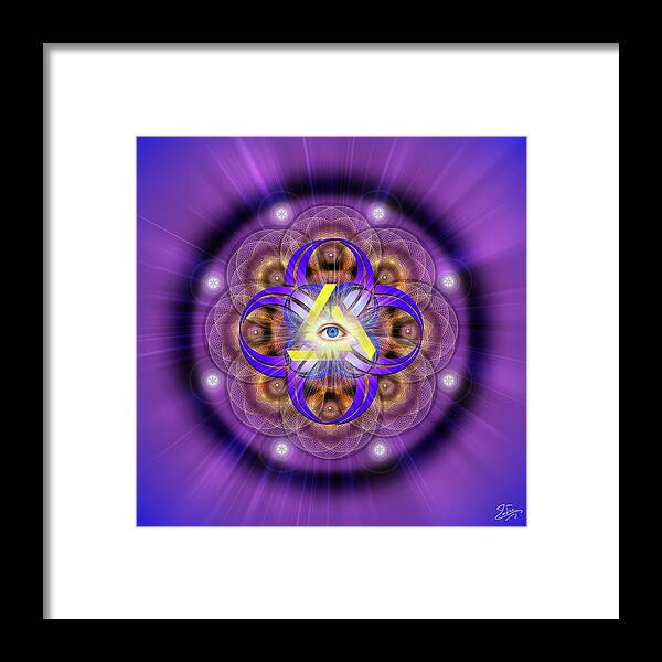 Endre Framed Print featuring the photograph Sacred Geometry 639 by Endre Balogh