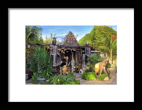 Front Door Framed Print featuring the photograph Sacred Space Front Door by Endre Balogh