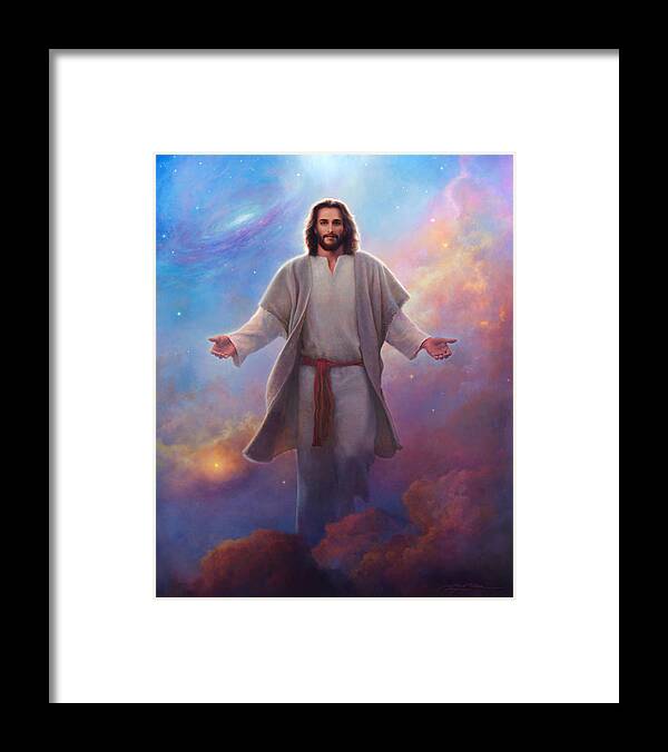 Jesus Framed Print featuring the painting Sacred Space by Greg Olsen