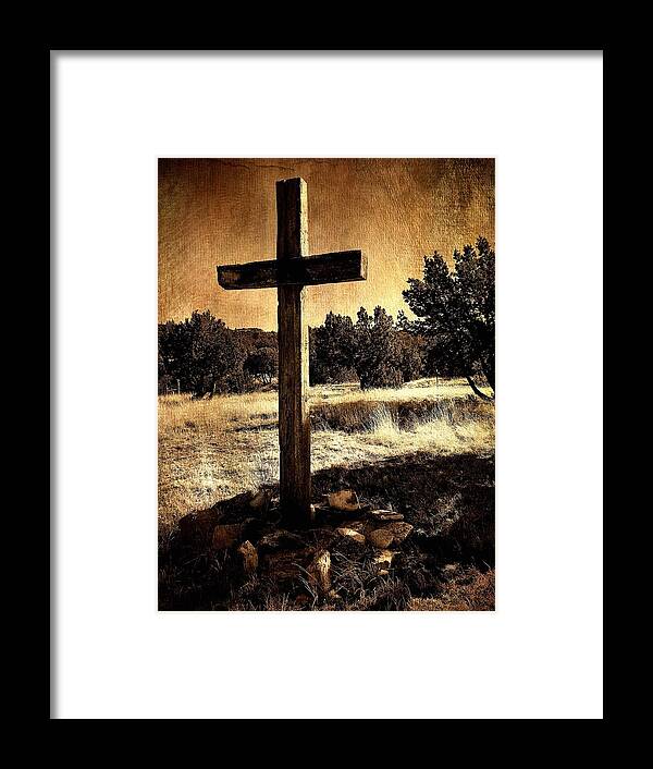 Cross Framed Print featuring the photograph Sacrificio De La Cruz by Brad Hodges