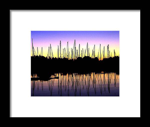 Sailboats Framed Print featuring the photograph Safe Haven by Will Borden