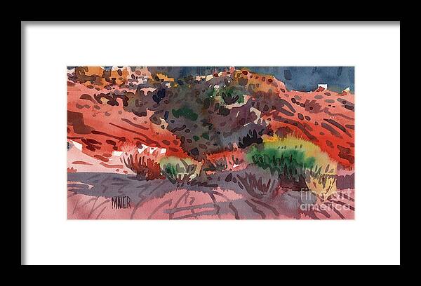 Sagebrush Framed Print featuring the painting Sagebrush by Donald Maier