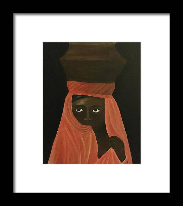 Portrait Framed Print featuring the painting Sahylet Girl by Deb Mayer