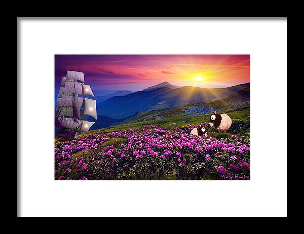Sailing Framed Print featuring the painting Sail Away With Me by Mindy Huntress