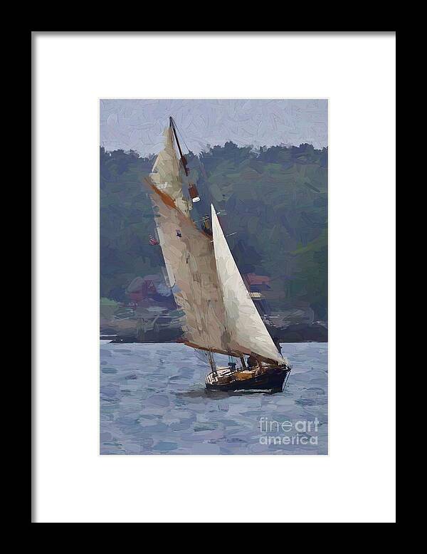 Sailboat Framed Print featuring the photograph Sailboat by Peter J Scott