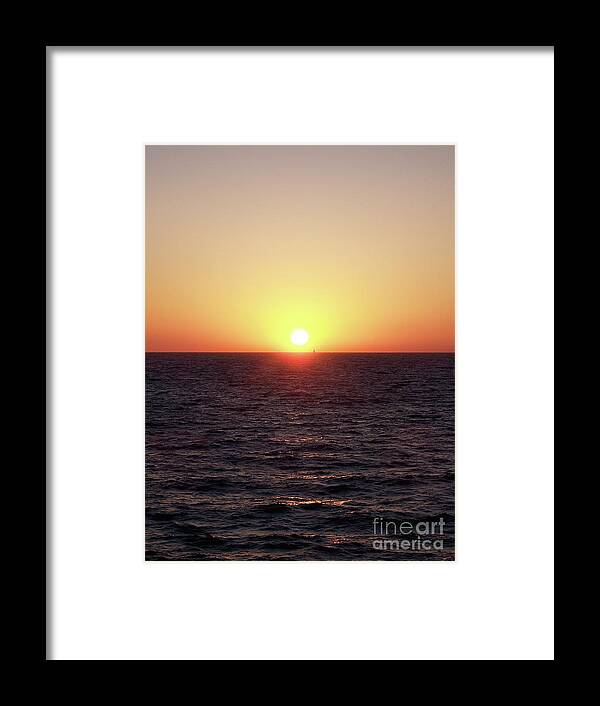 Photography Framed Print featuring the photograph Sailing At Sunset by Phil Perkins