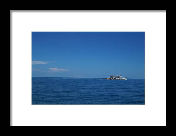 Sea Framed Print featuring the photograph Sailing Away by Faashie Sha