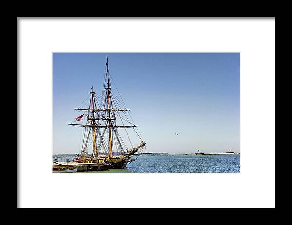 Sailing Framed Print featuring the photograph Sailing Cleveland Harbor by Robert Meyers-Lussier