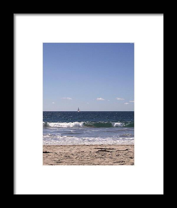 Hermosa Framed Print featuring the photograph Sailing In California Sunshine by Phil Perkins