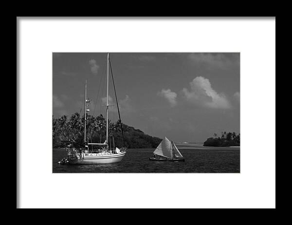 Sailing Framed Print featuring the photograph Sailing in the San Blais Islands by David Shuler