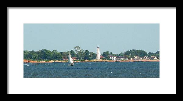 Sailing Framed Print featuring the photograph Sailing New Haven by Margie Avellino