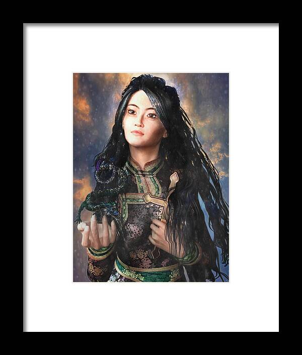 Saint Agnes Le Thi Thanh Framed Print featuring the painting Saint Agnes of Vietnam 7 by Suzanne Silvir