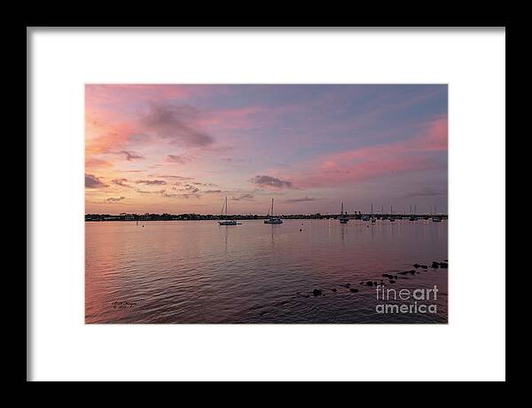Sunrises Framed Print featuring the photograph Saint Augustine, Florida's Matanzas River Sunrise by DB Hayes