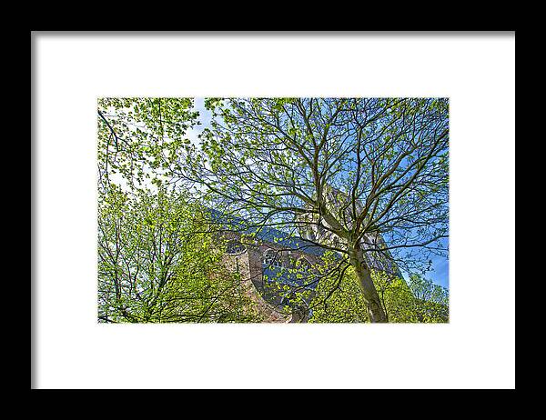 Netherlands Framed Print featuring the photograph Saint Catharine's Church in Brielle by Frans Blok