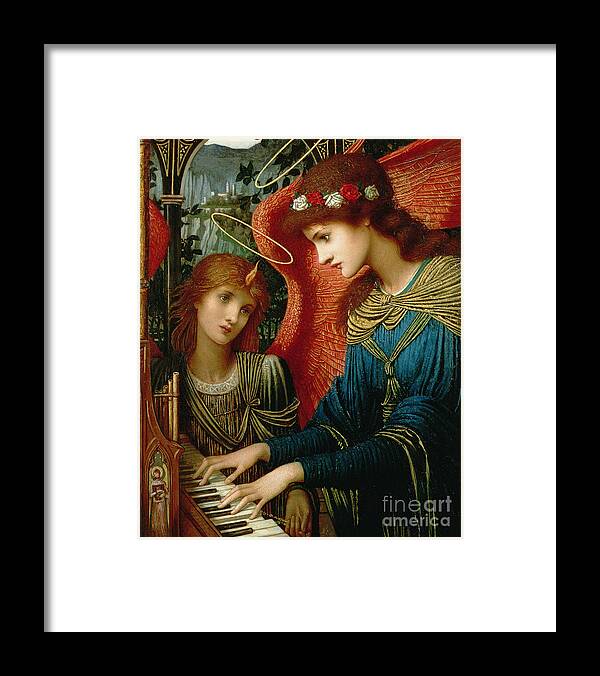 St Cecilia Framed Print featuring the painting Saint Cecilia by John Melhuish Strudwick