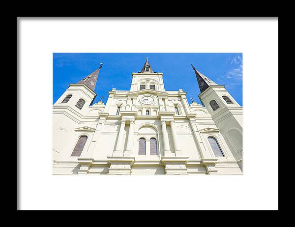 Architecture Framed Print featuring the photograph Saint Louis Cathedral by Raul Rodriguez