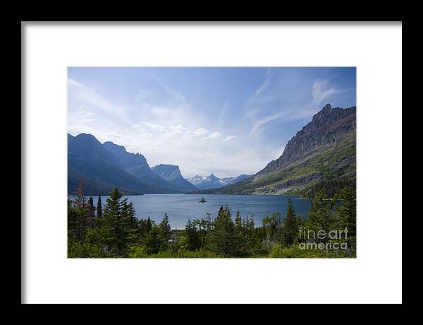 Saint Mary Lake Framed Print featuring the photograph Saint Mary Lake by Idaho Scenic Images Linda Lantzy