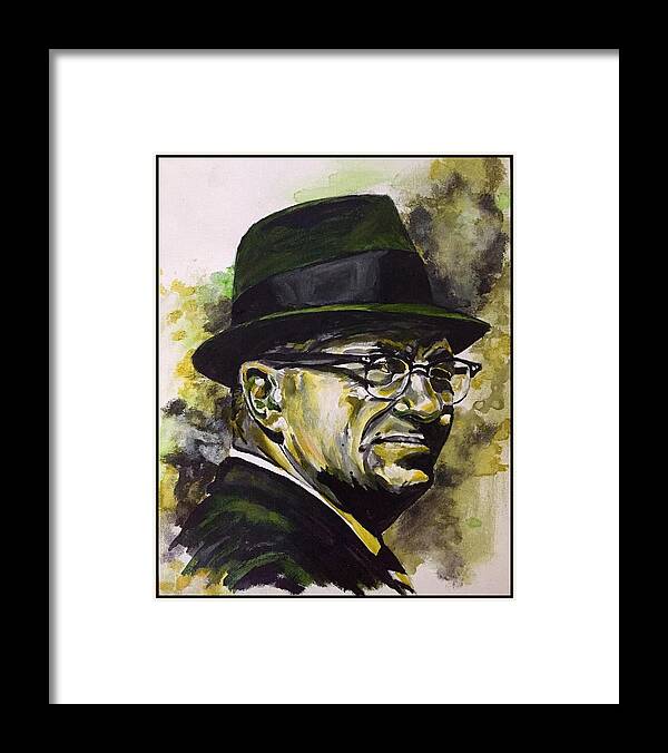 Lombardi Framed Print featuring the painting Saint Vince by Joel Tesch