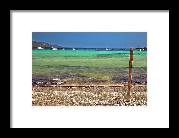 Beach Framed Print featuring the photograph Sakarun turquoise beach on Dugi otok island by Brch Photography