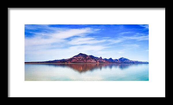 Utah Framed Print featuring the photograph Salt Lake Mountain by Robert FERD Frank