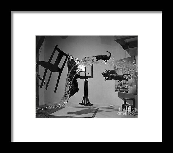 1948 Framed Print featuring the photograph Salvador Dali 1904-1989 by Halsman