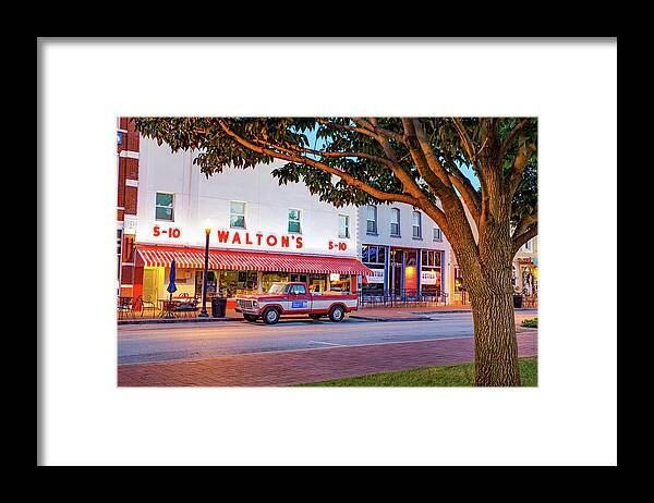 America Framed Print featuring the photograph Historic Wheels Of Commerce - A Bentonville Arkansas Legacy by Gregory Ballos