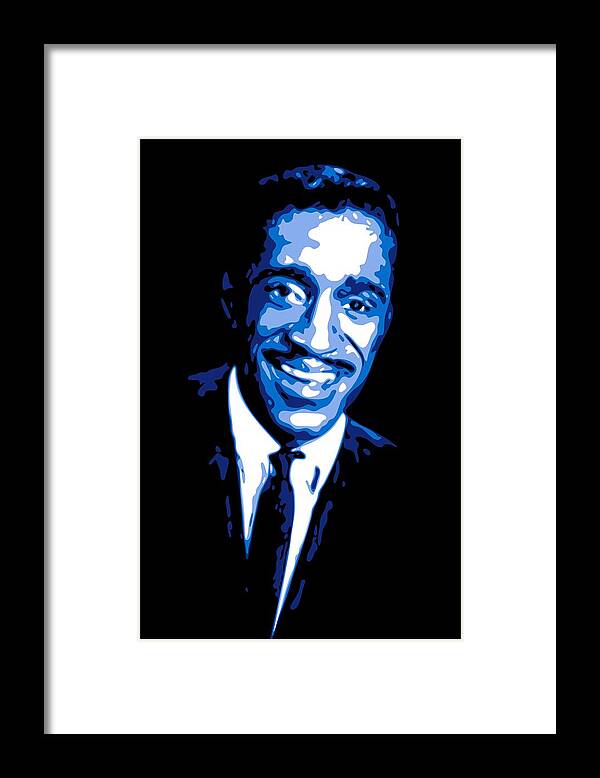 Sammy Davis Jr. Framed Print featuring the digital art Sammy Davis by DB Artist