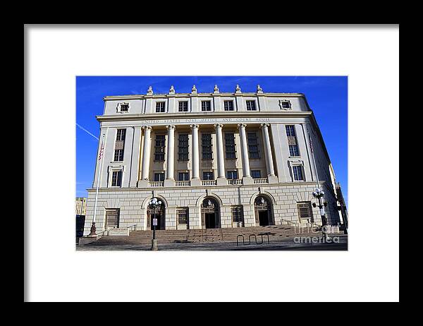 San Antonio Post Office Framed Print featuring the photograph San Antonio Post Office by Andrew Dinh