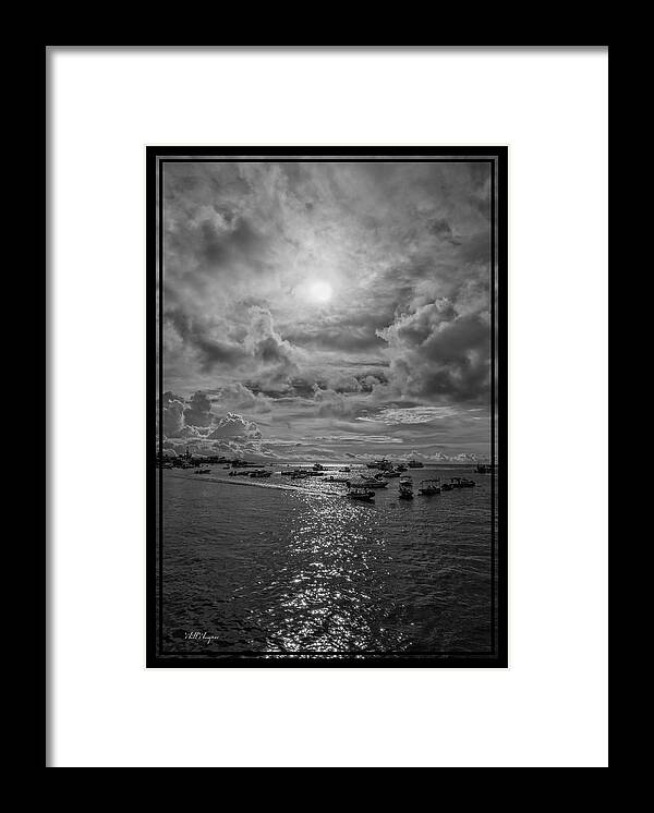 Blac Framed Print featuring the photograph San Cristobal Harbor by Will Wagner