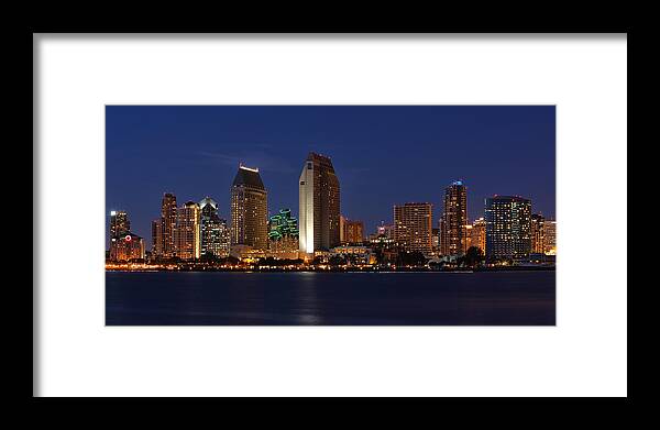 San Diego Framed Print featuring the photograph San Diego America's Finest City by Larry Marshall