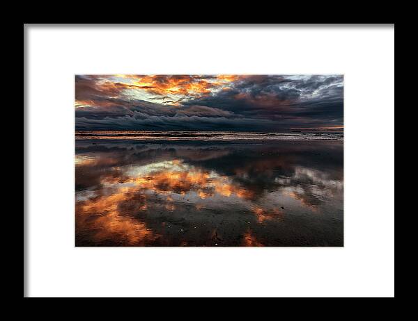 California Framed Print featuring the photograph San Diego Sunset Reflection 7R2_DSC3091_17-01-14 by Greg Kluempers