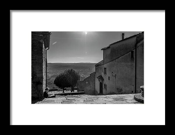 Fiesole Framed Print featuring the photograph San Francesco Monastery - Fiesole, Italia. by Sonny Marcyan