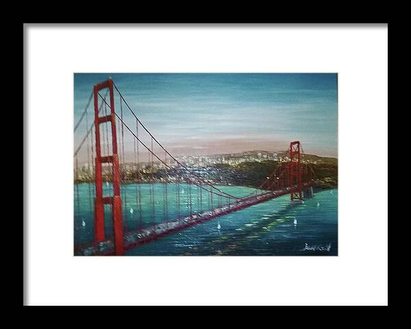 City Framed Print featuring the photograph San Francisco And The Golden Gate Bridge by Jay Milo