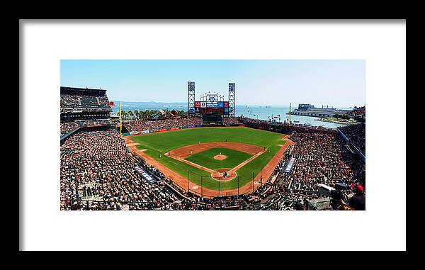 Oracle Park Framed Print featuring the photograph San Francisco Ballpark by C H Apperson