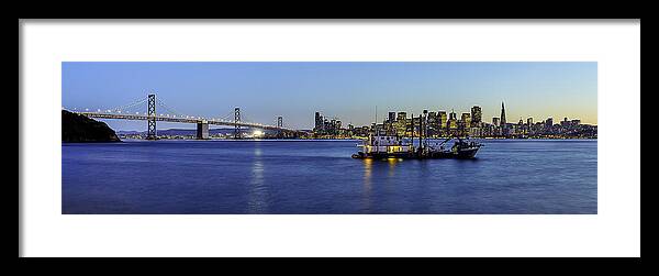 Boat Framed Print featuring the photograph San Francisco Bay by Don Hoekwater Photography
