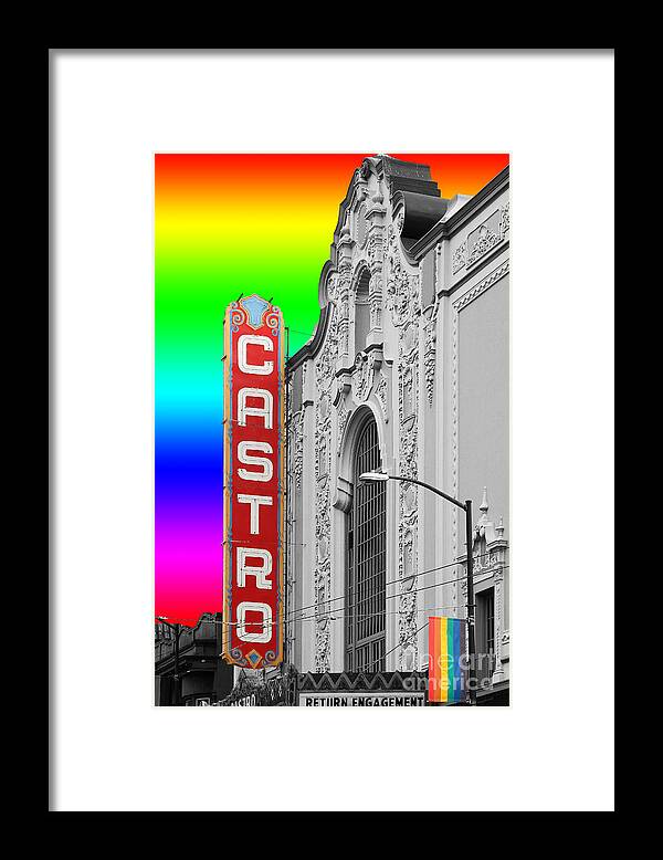 Wingsdomain Framed Print featuring the photograph San Francisco Castro Theater . 7D7579 by San Francisco