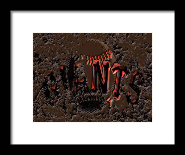 San Francisco Giants Framed Print featuring the mixed media San Francisco Giants 6c by Brian Reaves