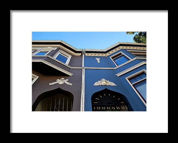 City Framed Print featuring the photograph San Francisco Row Homes Architecture by Matt Quest