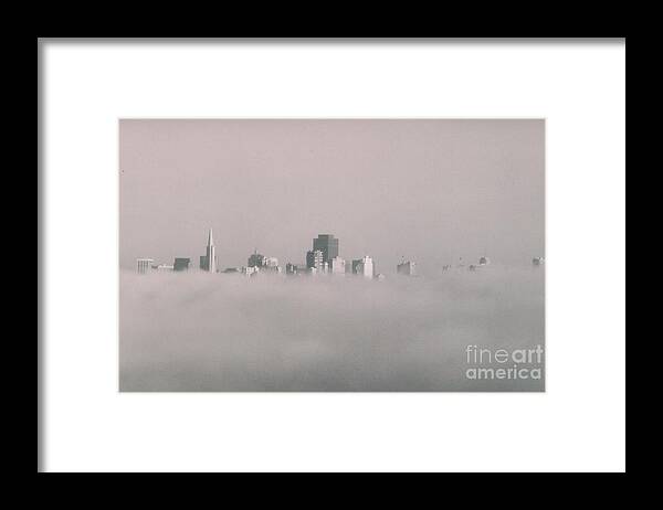 San Francisco Framed Print featuring the photograph San Francisco under Fog by Mia Alexander