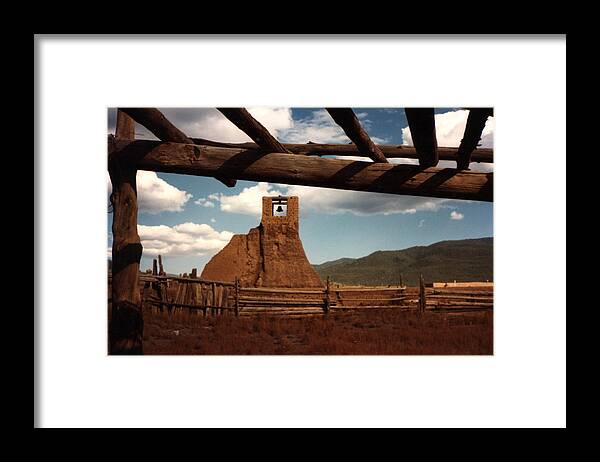 Southwest Framed Print featuring the photograph San Geronimo Church Ruins by Kathleen Stephens