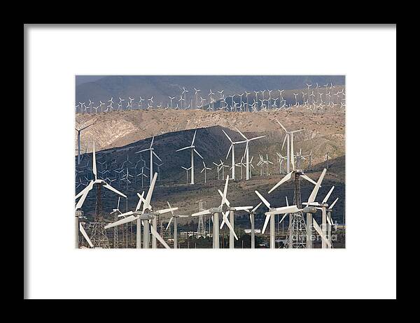 Clarence Holmes Framed Print featuring the photograph San Gorgonio Pass Wind Farm I by Clarence Holmes